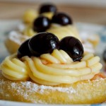 Zeppole di San Giuseppe crema e amarena