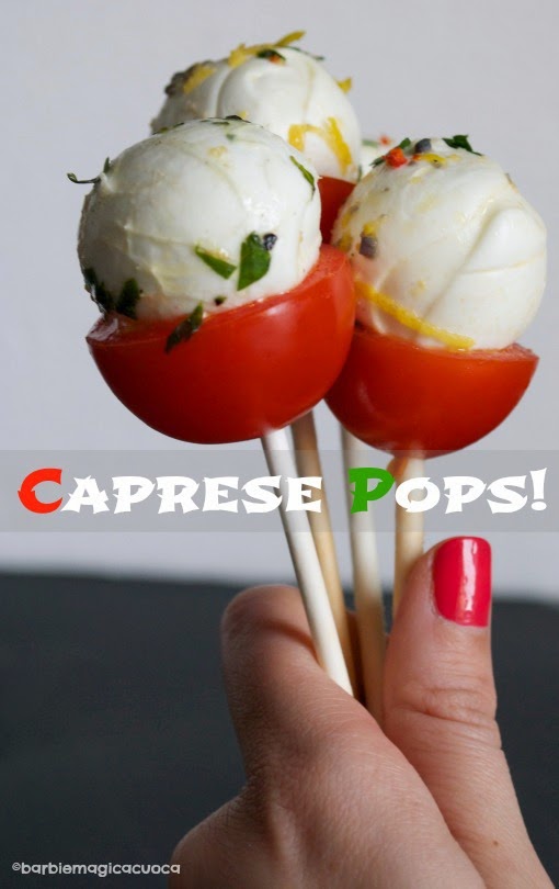 Finger food mania: i caprese pops!
