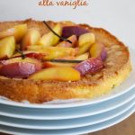Torta di pesche alla vaniglia
