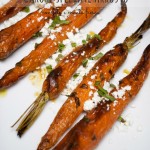 Carote speziate arrosto con feta e menta